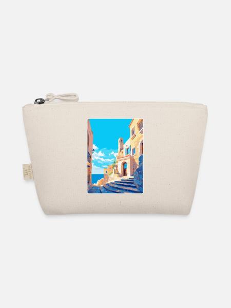 Rhodos Griechenland Vintage Reiseplakat WPA Souvenir - Bio-Täschchen - Natur