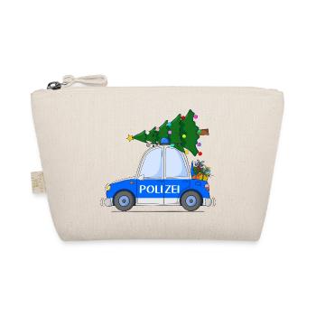 Polizeiauto Weihnachten - Bio-Täschchen - Natur - Vorne