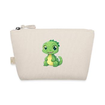 Basilisk Niedlich Glücklich Kawaii Cartoon Clipart Tier - Bio-Täschchen - Natur - Vorne