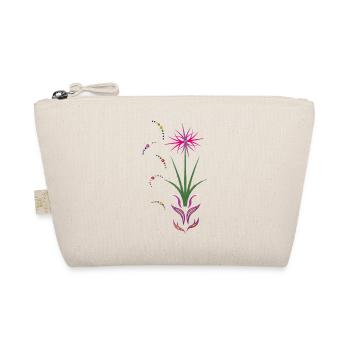 Blumenranke, Ornament - Bio-Täschchen - Natur - Vorne