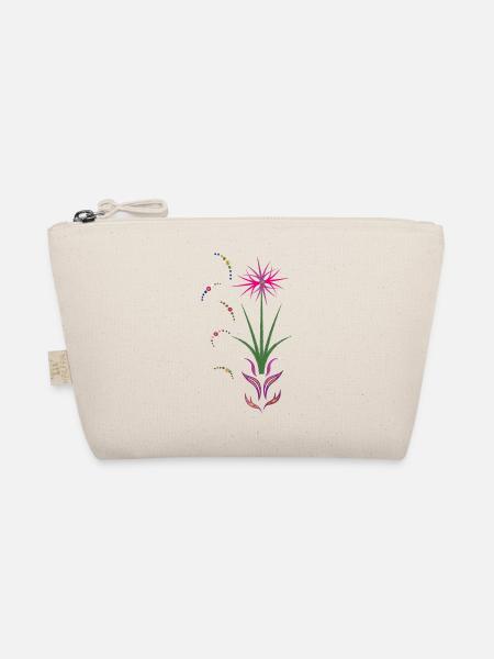 Blumenranke, Ornament - Bio-Täschchen - Natur