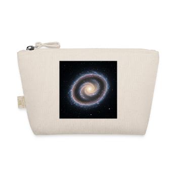 Galaxie Spirale Kunstdruck - Bio-Täschchen - Natur - Vorne