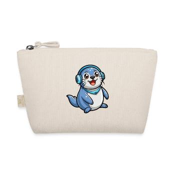 Seal Funny Cartoon Character Musique de casque - Trousse biologique - nature - Devant