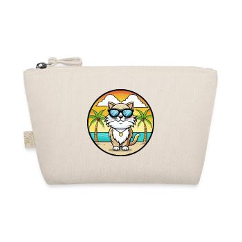 Birma Heilige Katzenrasse Cartoon Sonnenbrille Strand - Bio-Täschchen - Natur - Vorne