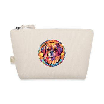 Tibetische Spaniel-Hunderasse Aquarell-Illustration - Bio-Täschchen - Natur - Vorne