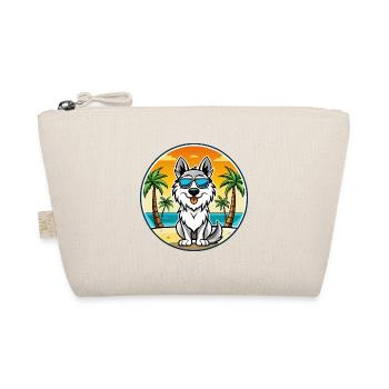 Carpathian Shepherd Dog Breed Cartoon Sunglasses - Organic Pouch - nature - Front