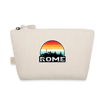 Rom Italien Flagge Skyline Reisesouvenir - Bio-Täschchen - Natur - Vorne