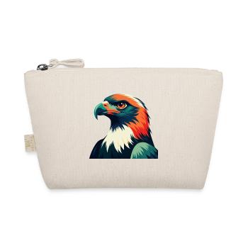 Hawk Cartoon Character Colorful Pet Animal - Organic Pouch - nature - Front