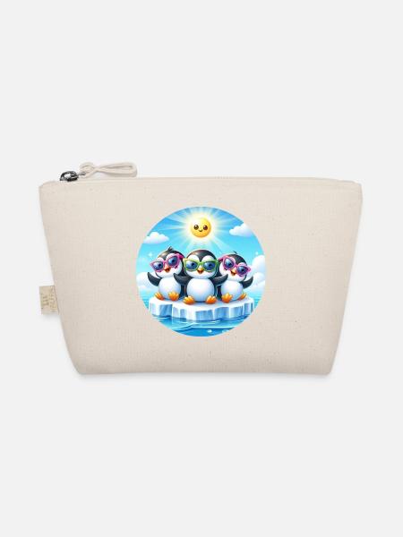 Lustige Pinguine 2 - Bio-Täschchen - Natur