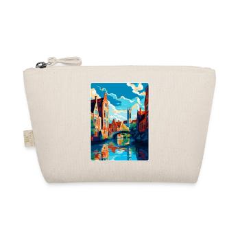Bruges Belgique Affiche de voyage vintage Souvenir WPA - Trousse biologique - nature - Devant