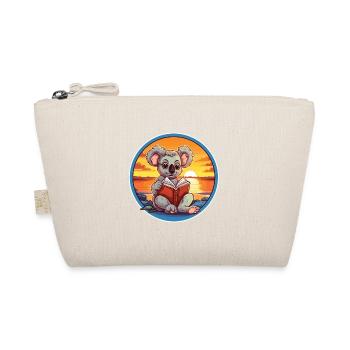 Koala Niedliche Lustige Karikatur Kawaii Buch Strand - Bio-Täschchen - Natur - Vorne