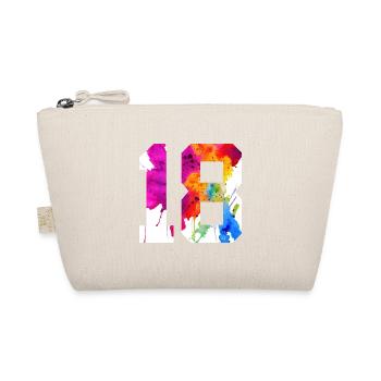 NUMBER 18 YEARS OLD 18TH BIRTHDAY - Organic Pouch - nature - Front