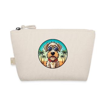 Weich beschichtete Wheaten Terrier Hunderasse Karikatur - Bio-Täschchen - Natur - Vorne