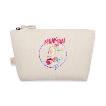 Unerschrockene Muay Thai Kämpferin - Bio-Täschchen - Natur - Vorne