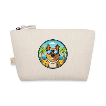 Karst Schäferhund Hunderasse Cartoon Sonnenbrille Strand - Bio-Täschchen - Natur - Vorne
