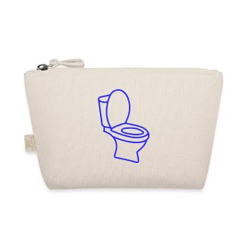 Klo WC Toilette - Bio-Täschchen - Natur - Vorne