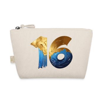 NO. 16 NUMBER 16 COOL 16TH BIRTHDAY - Organic Pouch - nature - Front