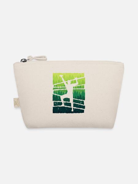 Klettern Freiklettern Jungen Berge Bouldern - Bio-Täschchen - Natur