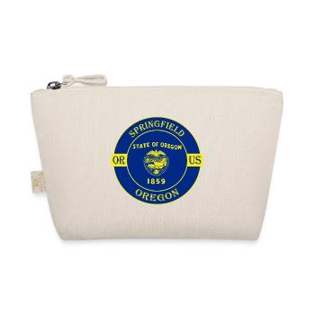 Springfield Oregon Flagge USA Reise Souvenir Abzeichen - Bio-Täschchen - Natur - Vorne