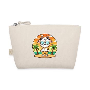 Ziege Lustige Cartoon Sommer Strand Sonnenbrille - Bio-Täschchen - Natur - Vorne