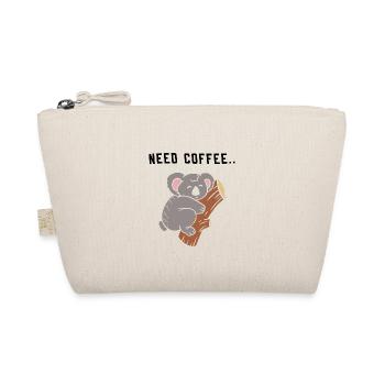 Kaffee Spruch Koalabär - Bio-Täschchen - Natur - Vorne