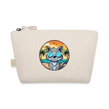 Australische Nebelkatzenrasse Cartoon Sonnenbrille Strand - Bio-Täschchen - Natur - Vorne