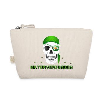 Totenkopf naturverbunden Margerite - Bio-Täschchen - Natur - Vorne