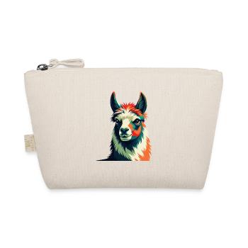 Lama Zeichentrickfigur Buntes Haustier Tier - Bio-Täschchen - Natur - Vorne