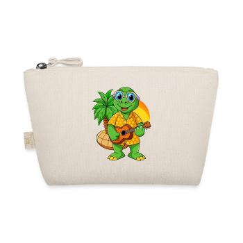 Funny Turtle Summer Beach Sunglasses Hawaiian - Organic Pouch - nature - Front