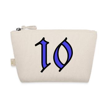 10. 10 JAHRE. 10. JAHRESTAG. 10-JÄHRIGES JUBILÄUM. - Bio-Täschchen - Natur - Vorne