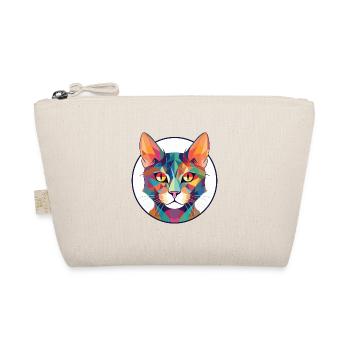Pixie Bob Katze bunte Aquarell Haustier Illustration - Bio-Täschchen - Natur - Vorne
