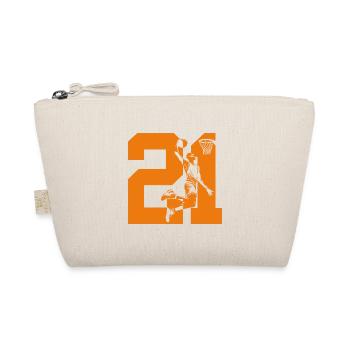 NUMMER 21 BASKETBALL 21. GEBURTSTAG - Bio-Täschchen - Natur - Vorne
