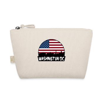 Washington Dc Washington Usa Flagge Skyline Silhouet - Bio-Täschchen - Natur - Vorne