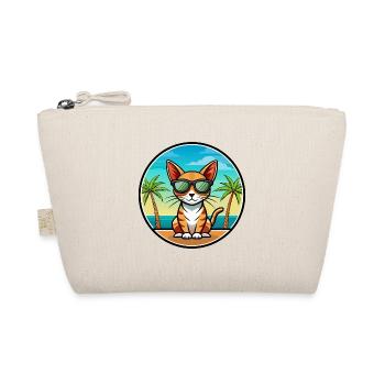 Abessinische Kurzhaarkatze Rasse Cartoon Sonnenbrille - Bio-Täschchen - Natur - Vorne