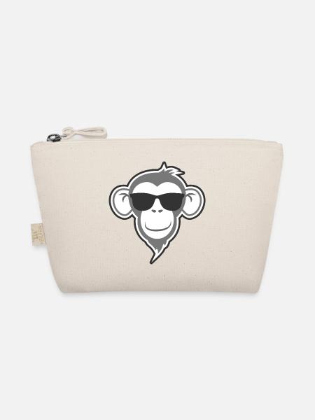 Fränky der Affe - Cooler Affe mit Sonnenbrille - Bio-Täschchen - Natur