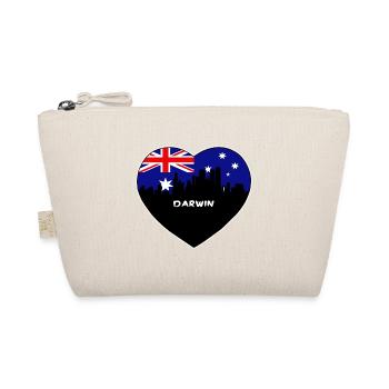 Darwin Australien Flagge Skyline Reise Souvenir - Bio-Täschchen - Natur - Vorne