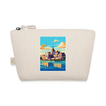 Budapest Ungarn Vintage Reiseplakat Souvenir - Bio-Täschchen - Natur - Vorne