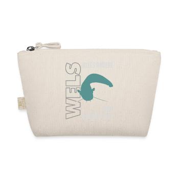 Wels angeln Waller fischen Sportfischen auf Wels - Bio-Täschchen - Natur - Vorne
