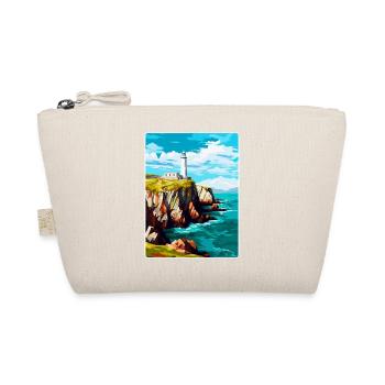 South Stack Cliffs Anglesey Vintage Reiseposter - Bio-Täschchen - Natur - Vorne
