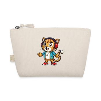 Léopard Funny Cartoon Character Musique de casque - Trousse biologique - nature - Devant