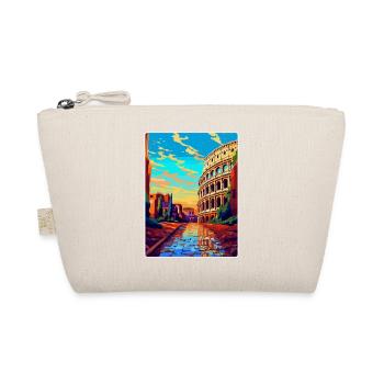 Rom Italien Vintage Reiseplakat Souvenir Souvenir - Bio-Täschchen - Natur - Vorne