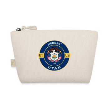 Murray Utah Flagge USA Reise Souvenir Abzeichen - Bio-Täschchen - Natur - Vorne