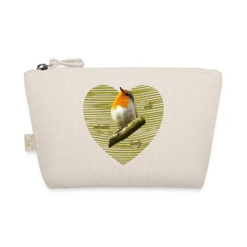 Rotkehlchen Singvogel - Bio-Täschchen - Natur - Vorne