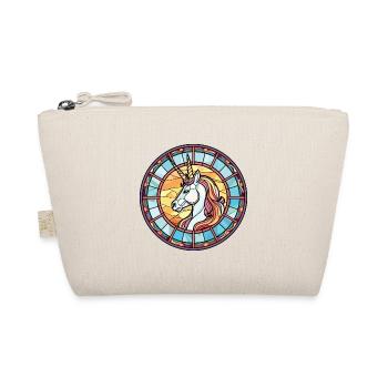 Einhorn bunte Aquarell Tier Illustration - Bio-Täschchen - Natur - Vorne