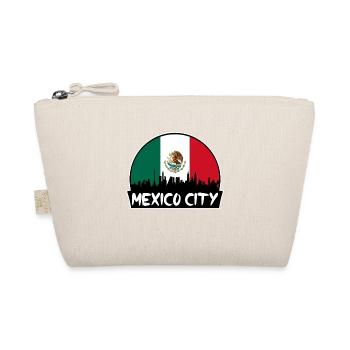 Mexiko-Stadt Mexiko-Flagge Skyline Silhouette Reisen - Bio-Täschchen - Natur - Vorne
