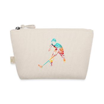 Wachsamer Floorball Schlussmann - Bio-Täschchen - Natur - Vorne