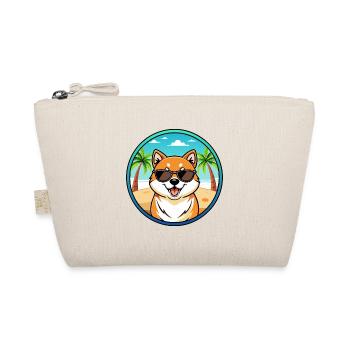 Shih Poo Hunderasse Cartoon Sonnenbrille Strand - Bio-Täschchen - Natur - Vorne