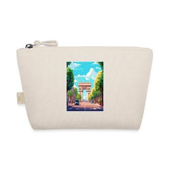 Arc de Triomphe Frankreich Paris Vintage Reiseposter - Bio-Täschchen - Natur - Vorne