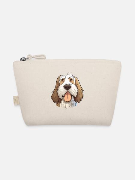Spinone Italiano Hunderasse Aquarell Karikatur Kawa - Bio-Täschchen - Natur