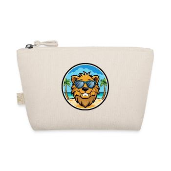 Lion Funny Cartoon Summer Beach Sunglasses Sticker - Organic Pouch - nature - Front